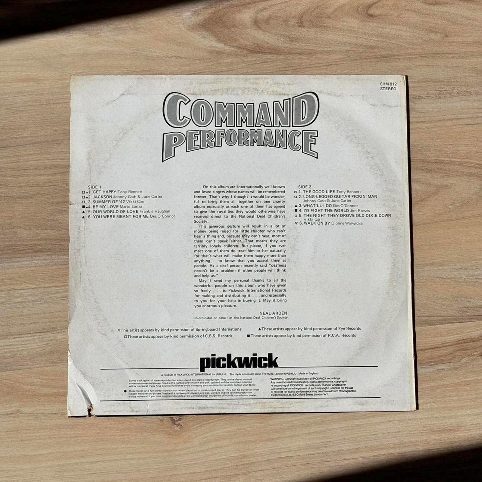 レコード　COMMAND PERFORMANCE Command Performance Vintage Record Vinyl | 12