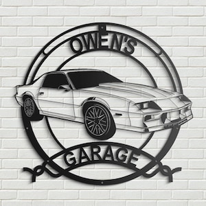 1982 Camaro personalized sign | Custom Metal Wall Art for Garage | Classic Car Home Decor | Gift for Car Lovers