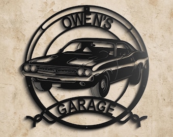 1971 Challenger R/T 426 HEMI Personalized Sign | Custom Muscle Car Garage Decor | Classic Home Decor for Car Guys
