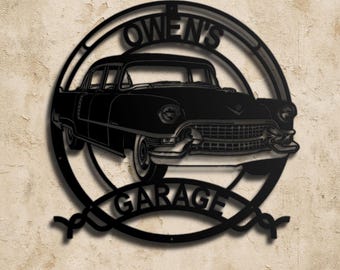 Plaque Décorative Cadillac – PVC – Déco Garage – Style Vintage – Neuve