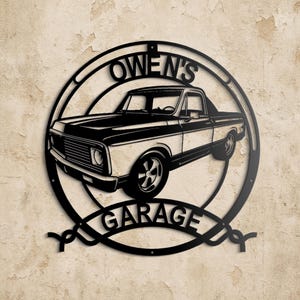 1971 Chevrolet C10 | Personalized Sign | Custom Metal Wall Art For Garage, Man Cave, Home Decor