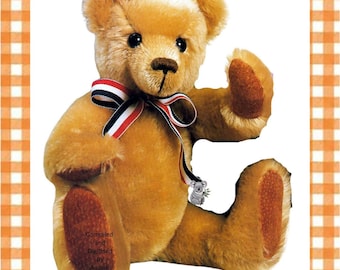 PDF Teddy Bear Basic Jointed Toy Bear 33 cm Sewing Pattern
