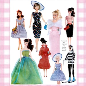 PDF Vogue Barbie Glamour Fashion Doll 9686 Vintage Sewing Pattern