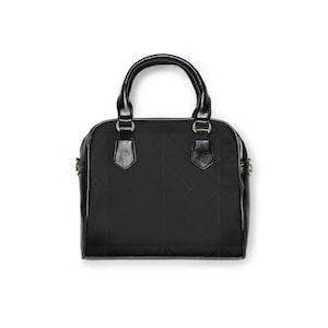 Schicke gesteppte Schulterhandtasche | Elegante Alltagstasche | Stilvolle Geldbörse für Arbeit, Reisen und besondere Anlässe, schwarze Handtasche