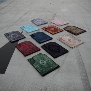 Alfombrillas de lujo estilo persa para coche / Diseño vintage oriental / Mejora estética del interior del coche / Regalo único para amantes de los coches