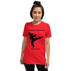 Krav Maga Practitioner, I know run-fu - Short-Sleeve Unisex T-Shirt