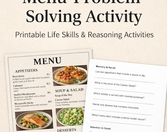 Activité du menu du restaurant