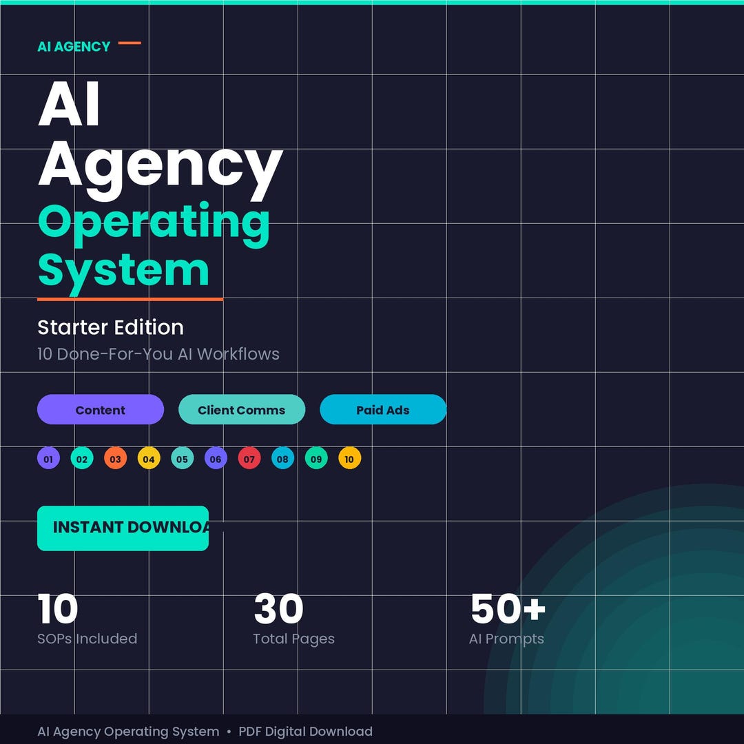 AI Agency Operating System | 10 Done-for-you Workflows (digital ...