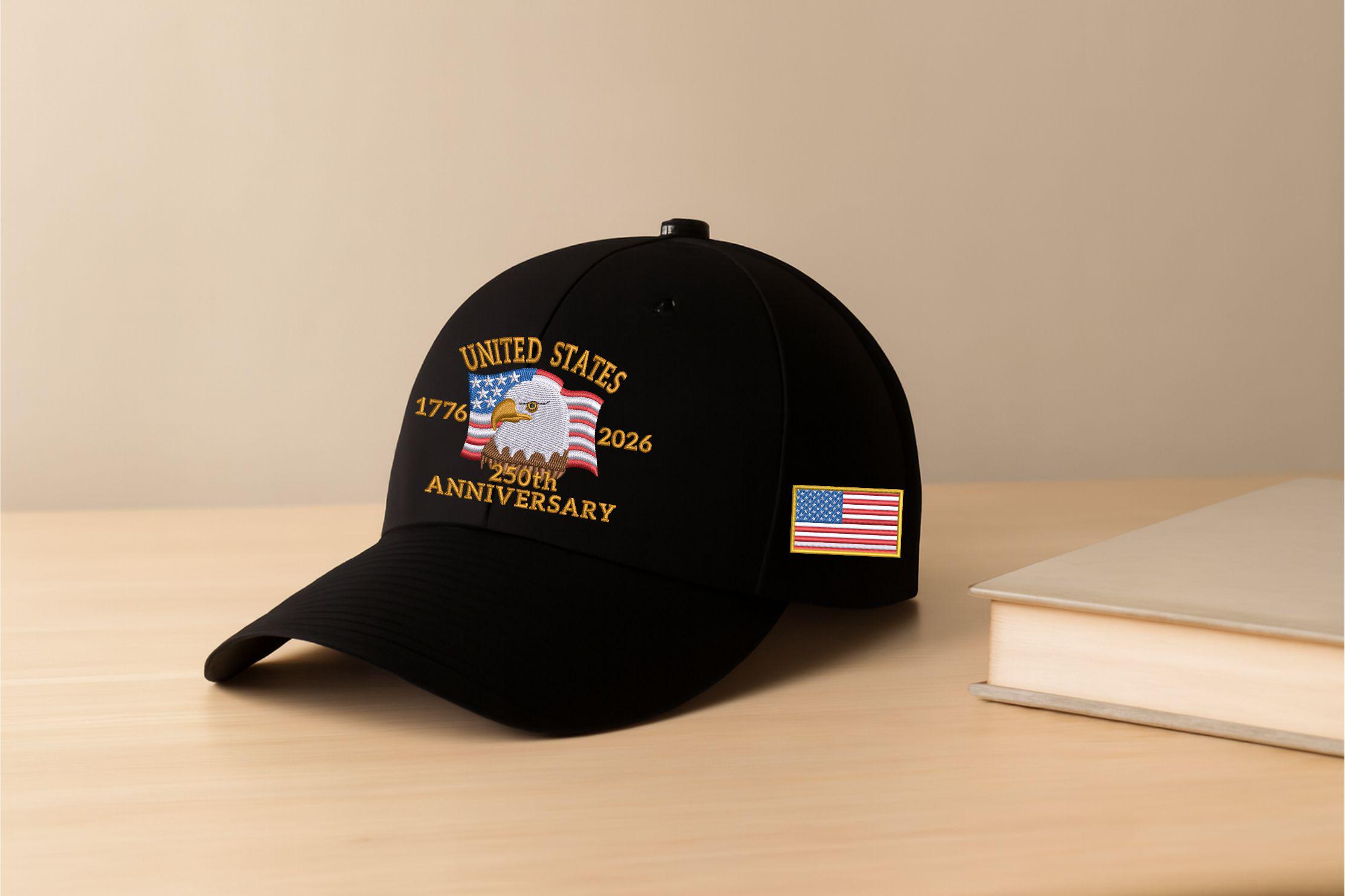 Casquette Eagle & Liberty 250e Anniversaire USA - Snapback Réglable Homme Femme - Style Patriotique