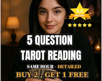 Same Hour Tarot Reading: 5 Question Psychic Guidance