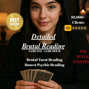 Brutal Tarot Reading: Detailed Psychic Insights - Same Hour