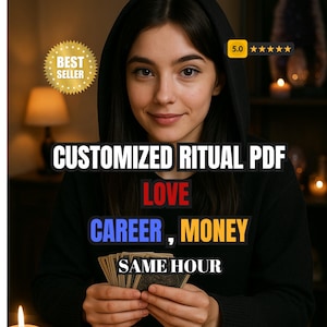 Custom Ritual Spell Guide | Personalized Energy Ritual PDF | Love, Career, Money, Block Removal | Same Day Spiritual Ritual