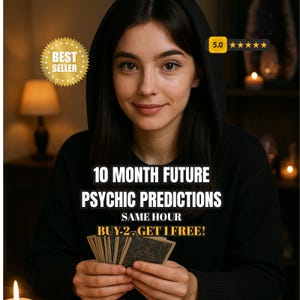 Previsioni psichiche sul futuro a 10 mesi, lettura dei tarocchi, intuizioni spirituali sull'amore, lettura di relazioni e in generale, stessa ora, acquista 2 e ricevi 1 GRATIS