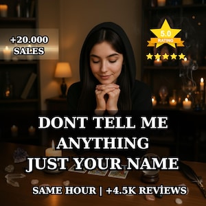 Blind Psychic Reading, No Questions Asked Same Hour Intuitive Reading, Just Your Name Reading, Spirit Guide Message