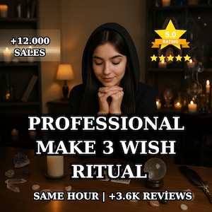 Hechizo profesional para pedir 3 deseos / Ritual de manifestación / Trabajo energético para el cumplimiento de deseos / Ritual de amor, dinero y éxito