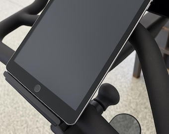 Tablet Phone Laptop Book Holder for Peloton Bike and Bike+ | Bike Tray Mount | Snap On and Off Easily | Ride & Multitask