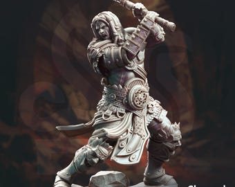 Goliath Fighter, Paladin, Male DND Miniatures, Tabletop Minis, Fantasy, TTRPG, DMStash