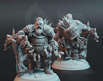 Dwarf Ranger Male DND Miniatures, Tabletop Miniatures, TTRPG, Fantasy, DMStash