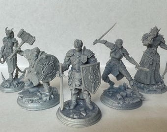 Zestaw imprezowy DND Miniature Party Bundle – wybierz 5 figurek stołowych Primed w skali 32 mm – RPG, TTRPG, Pathfinder, D&D, Fantasy, DMStash