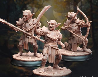 Goblin War Party DND Miniatures, Tabletop Minis, Pathfinder, TTRPG, DMStash
