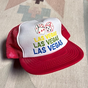 Las Vegas Dice Vintage 80s Trucker Hat
