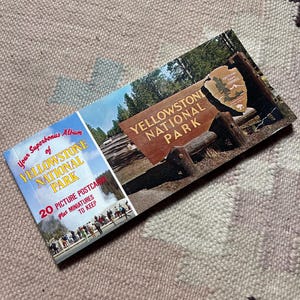 Álbum de 20 postales vintage del Parque Nacional de Yellowstone