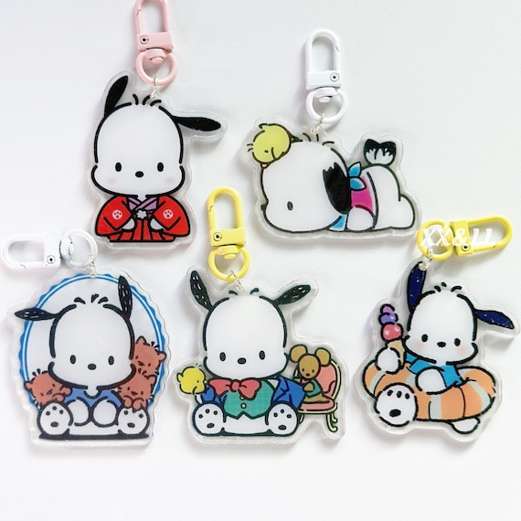 2.4 inches | Pochacco Acrylic Keychain | Sanrio Bag Charm
