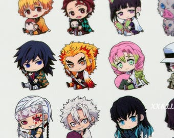 Hashira Style Chibi UV DTF Sticker | japanese Anime Sticker | Waterproof Transfer Decals | Phone Cup Laptop Decoration