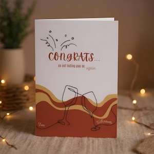 Gratulacje... że już nie piszesz do swojego byłego - Ink & Spice, butikowa kartka z pozdrowieniami