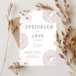 Sprinkled With Love | Baby Sprinkle Shower | Editable Invitation Template | Baby Shower | Digital & Printable Baby Shower Download | Invite