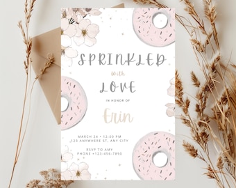 Sparkle Baby Sprinkle Invitation • Editable Canva Template • Gender Neutral Baby Shower Invite • Digital Download (5x7)