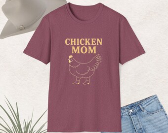 Chicken Mom T-Shirt • Funny Farm Life Tee for Women • Backyard Chicken Keeper Shirt • Farm Wife Gift • Country Animal Graphic Tee