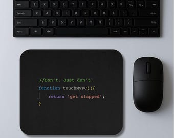 Programmer Mouse Pad • Funny Coding Desk Mat • Tech Gift for Developers & Gamers • Non-Slip Mousepad for Home Office
