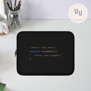 Programmer Laptop Sleeve – Funny Coding Quote Case, Tech Gift for Coders & Developers, Geeky Computer Accessory, Unique Laptop Cover, Java