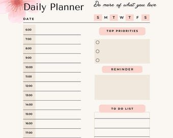 Minimalist Planner Bundle | Daily, Weekly & Monthly Printable PDFs | Instant Download