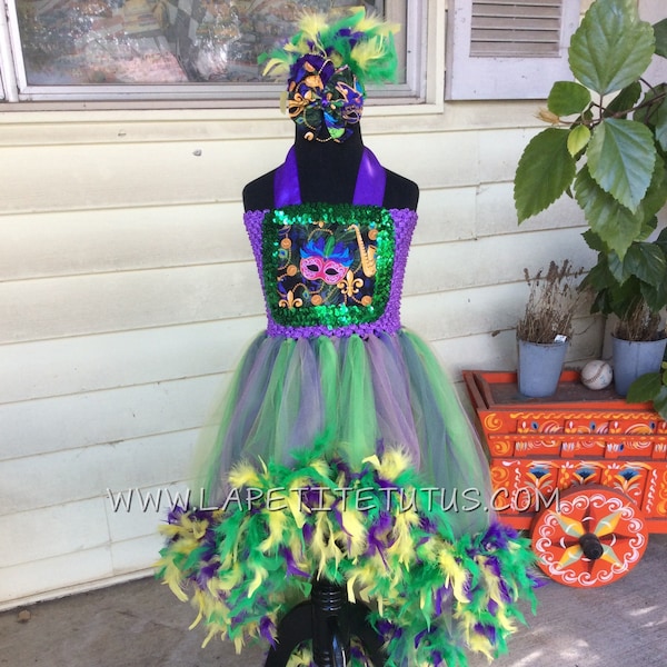 girls mardi gras pageant dress