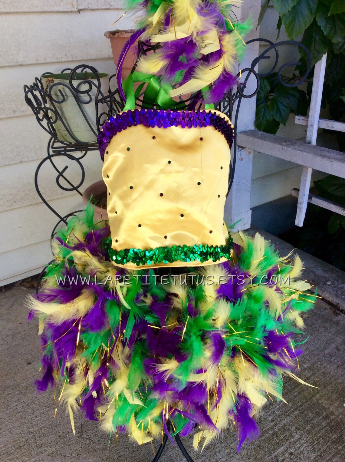 Mardi Gras Dress Feather Tutu Dress Custom Sequin Dress Etsy