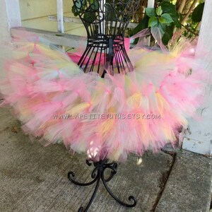 Girls pastel tulle petti tutu, girls tutu, toddler tutu, pastel tutu, petti tutu, photo prop, custom colors, girls tutu, toddler tutu