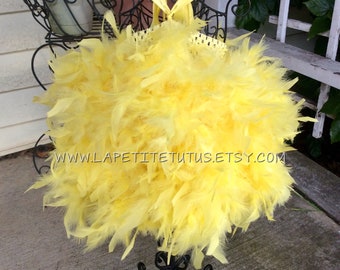 Duck yellow girls feather halloween costume