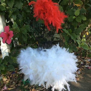 Girls chicken costume feather tutu with matching headband,  girls tutu, toddler tutu, feather tutu, custom color, costume accessory