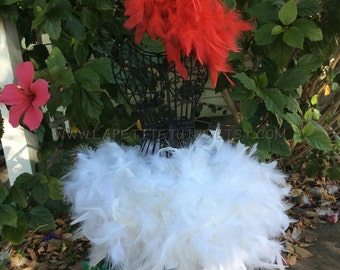 Girls chicken costume feather tutu with matching headband,  girls tutu, toddler tutu, feather tutu, custom color, costume accessory