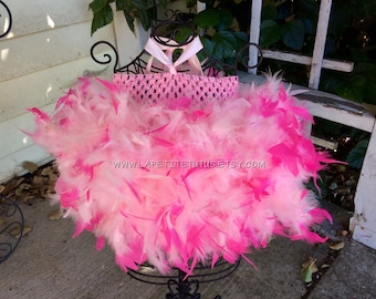 Flamingo girls feather halloween costume, girls dress, toddler dress, feather dress, pageant dress, outfit of choice, birthday dress