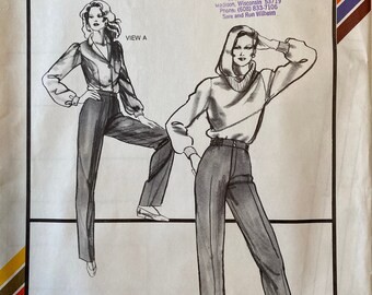 Stretch & Sew 709 - UNCUT - Hip Size 30-46 - Straight Leg Pants with Tailored or Shirred Waist