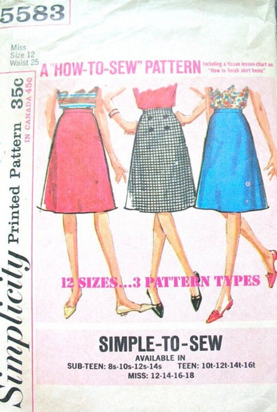 a line skirt pattern simplicity
