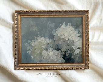 Vintage Hydrangea Flower Print, French Country Floral Wall Art (Digital Download)