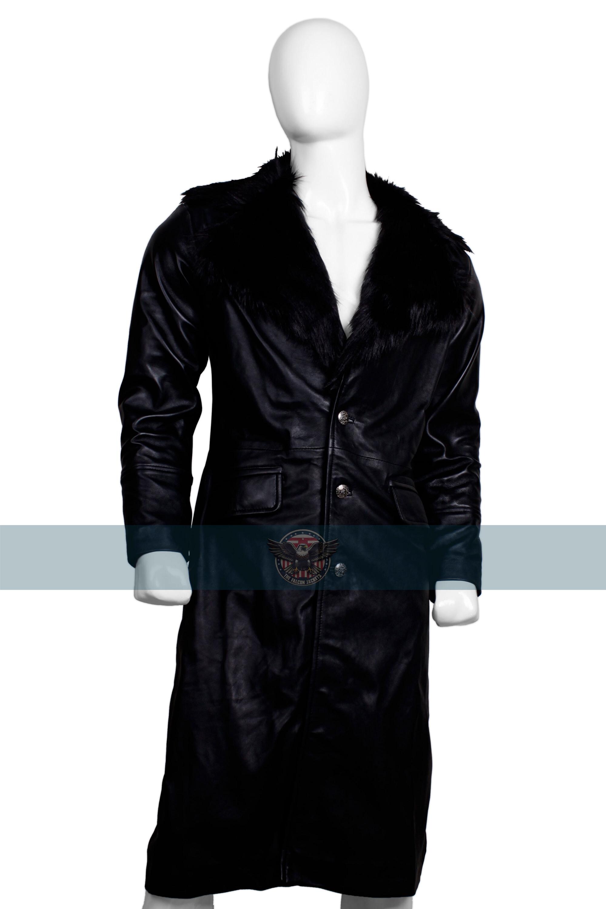 Yungblud MTV Awards Inspired New 2025 Fur Collar Black Leather