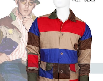 Hunter S. Thompson inspirierte Patchwork Raoul Herzog Feldjacke