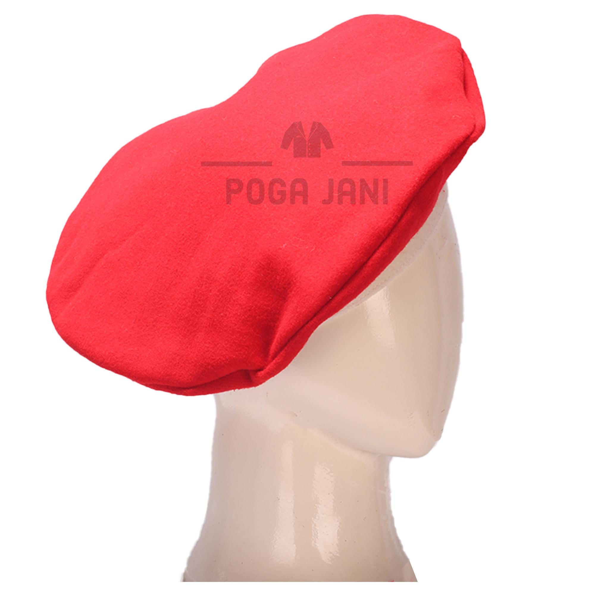 Womens One Size Red Wool Beret Hat Elegant Classic Artist French Fashion Redefine your style with an iconic pop of color! ? This  main image 3