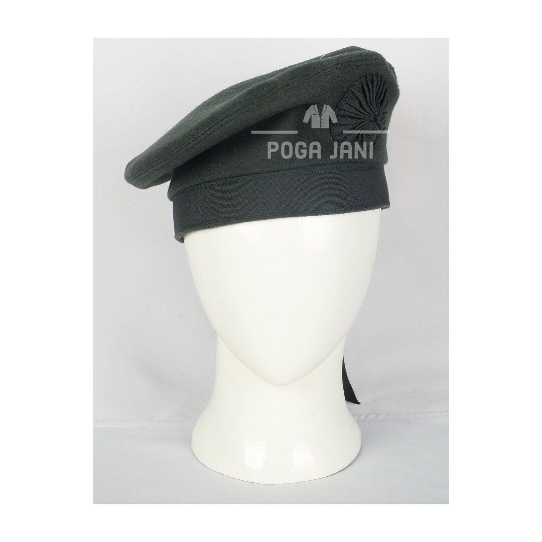 Traditional Green Wool Caubeen Hat | Irish Regiment Style Beret ...