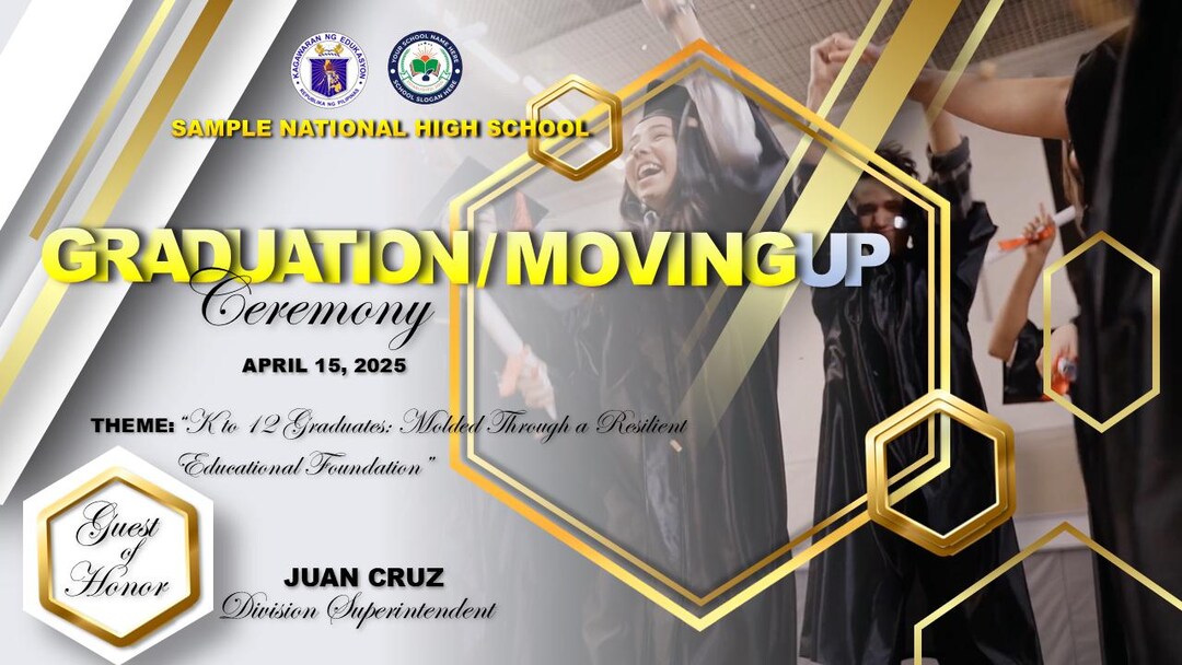 GRADUATION PROGRAM POWERPOINT - Elegant Hexagon - Etsy
